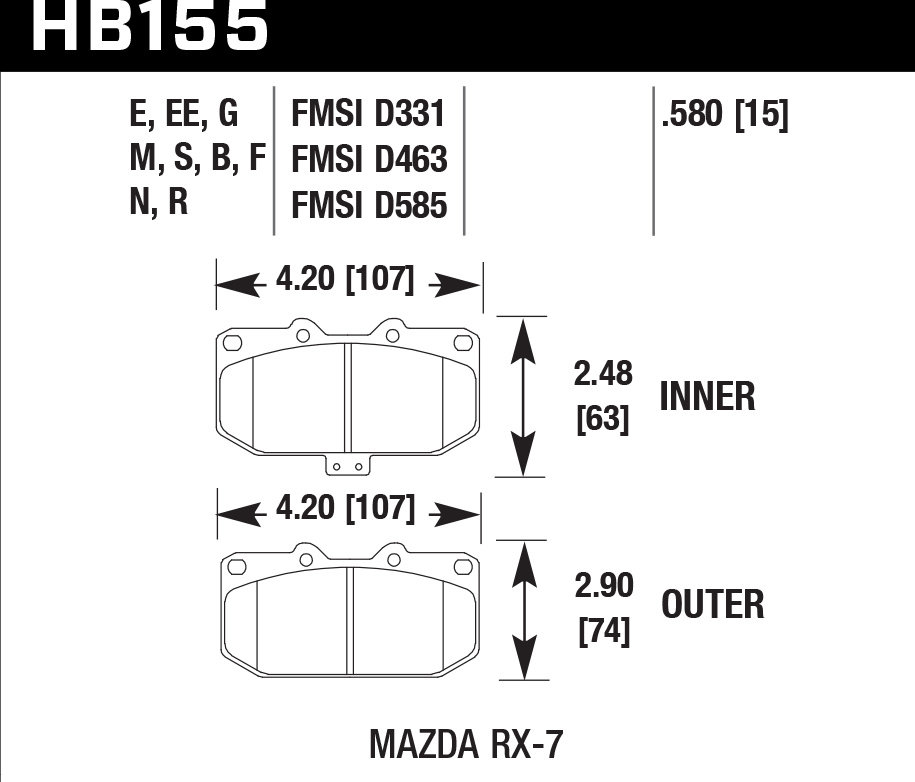   hawk  HB155N.580